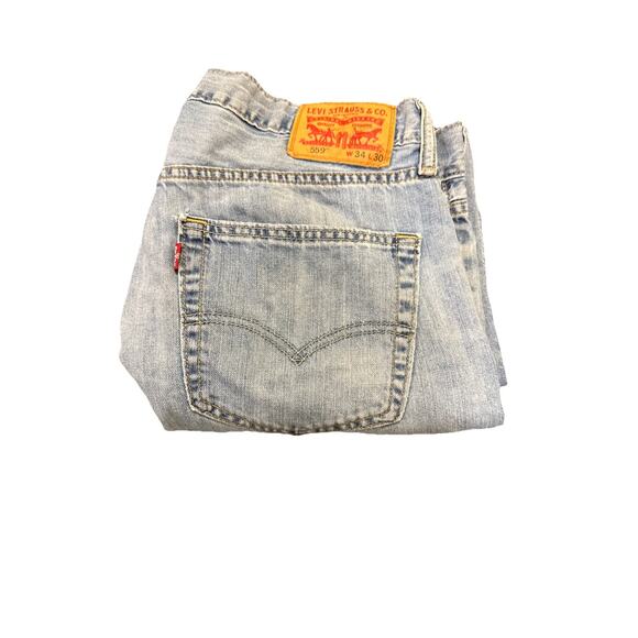 Levis 559 Jeans Mens 34x30 Blue Denim Relaxed Straight Medium Wash Casual Baggy - Picture 12 of 13